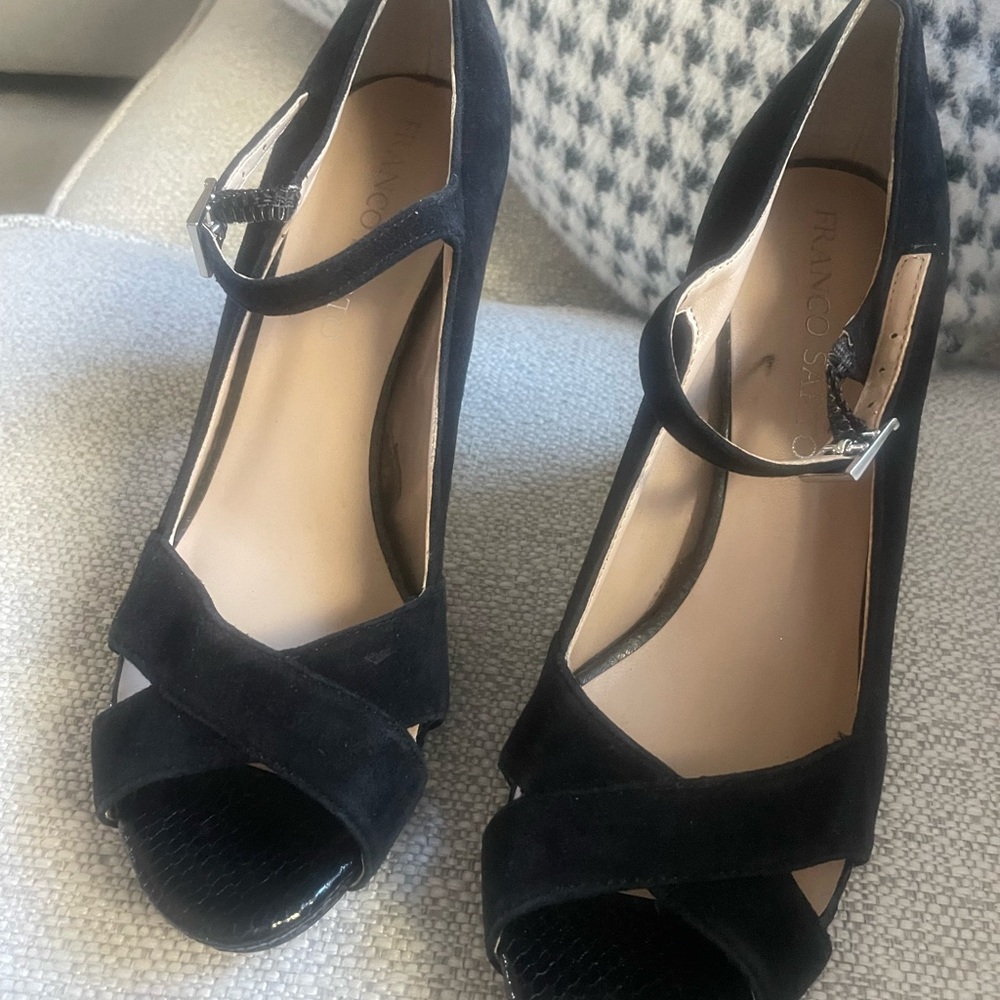 Franco Sarto-Black Suede